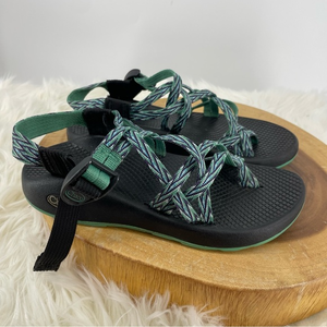 Chaco Green and Black Women's Sandals